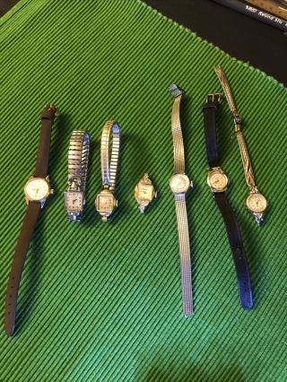 Vintage Womens Swiss Mechanical Watches For Repair (some Watches Runs)
