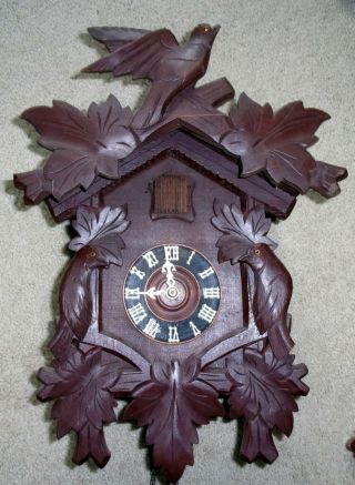 Antique Vintage German Black Forest Cuckoo Clock