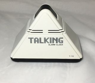 Vintage Talking Alarm Clock T - 10 Triangle Voicer