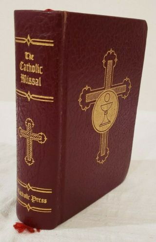 The Catholic Missal 1955,  Vintage Red Hardcover