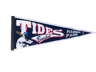 Norfolk Tides Pennant Baltimore Orioles Minor League Baseball Milb Harbor Park