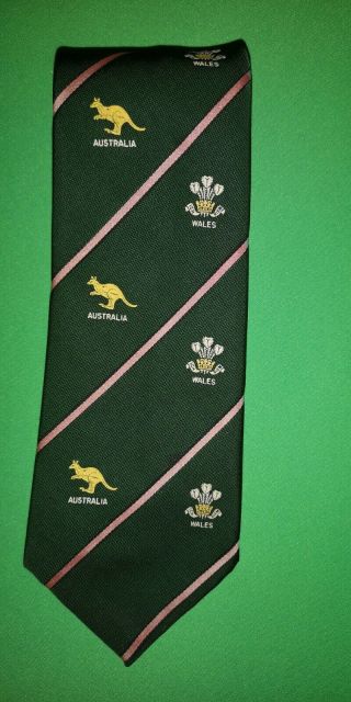 Wales V Australia Vintage Rugby Union Tie