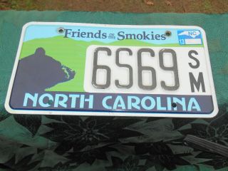 North Carolina Friends Of The Smokies License Plate Tag 2013 Bear