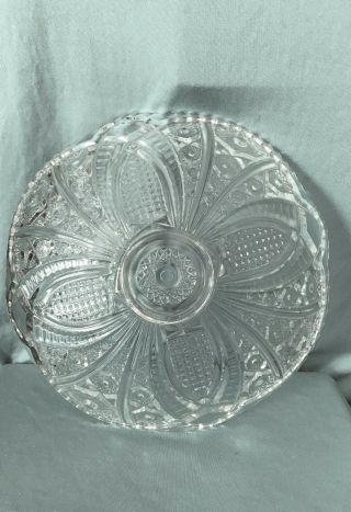 Vintage Clear Pressed Glass Ceiling Light Fixture Shade
