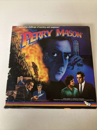 1987 Perry Mason Board Game - Vintage Tsr Courtroom Mystery - Complete