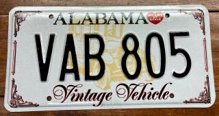 Hardr 2 Find Never Installed Alabama Vintage Vehicle License Plate 805