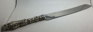 Gorham Versailles Sterling Silver Handled Wedding Cake Knife - 12 1/2 " - No Mono