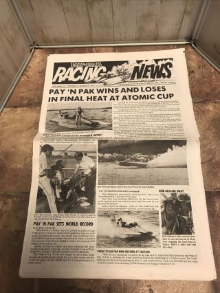 August 1972 Pay N Pak Racing News,  Unlimited Hydroplane Volume Iv Issue Number 2
