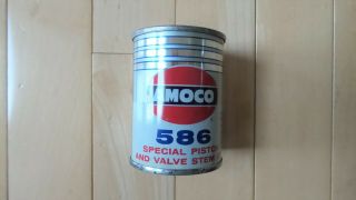 Vintage Amoco Oil Co.  586 Piston & Valve Stem Oil Empty Can