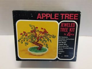 Vintage Zenco Jeweled Tree Kit Apple Tree Craft Kit 30340 Open Box Pre - Owned,