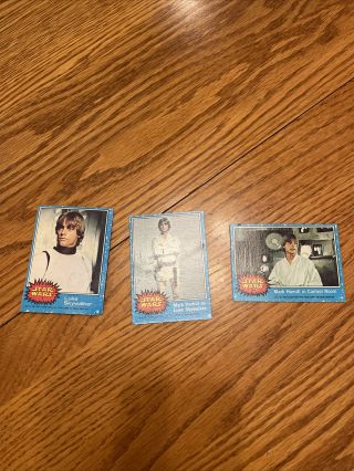 Star Wars Cards 1977 Blue Series 1 Vintage