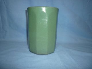 Vintage Pottery Vase Jar Utensil Holder Paint Brush Holder