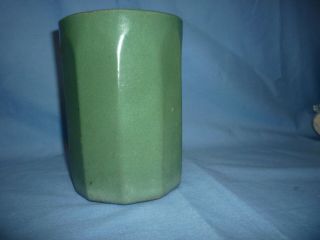 Vintage Pottery Vase Jar Utensil Holder Paint Brush Holder 3
