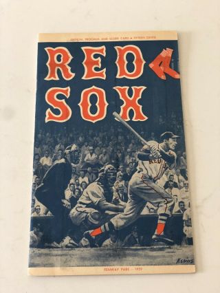 1959 Boston Red Sox Vs Chicago White Sox Baseball Program