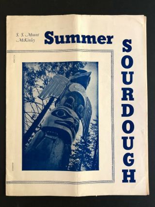 Ss Mount Mckinley - Alaska Steamship Company | 1939 " Summer Sourdough "