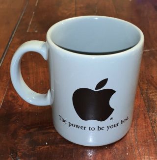 Vintage Apple Logo Macintosh Computer Mr Micro Mug The Power To Be Your Best