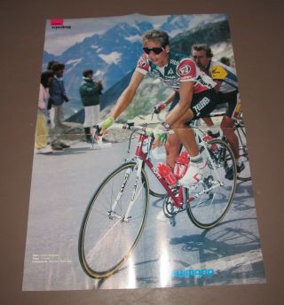 7 - Eleven Cycling Team Poster Andy Hampstead & Toshiba Jean Francois Bernard