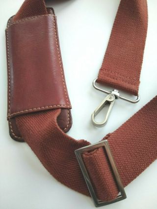 Vintage Leather Canvas Replacement Strap Shoulder Pad Briefcase Laptop Bag 51 "