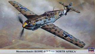 Vintage Hasegawa 1/48 Messerschmitt Bf - 109 E - 4/7 T " North Africa " Kit 09643