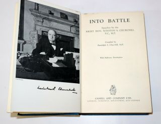 Into Battle Speeches By Winston Churchill,  Vintage Book 3