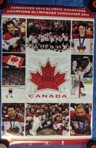 Nhl 2010 Team Canada Olympic Gold Medal Celebration 34 " X 22 "