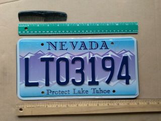 License Plate,  Nevada,  Protect Lake Tahoe,  Lto 3194