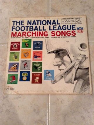 1960 Nfl Football League Marching Songs Record Sleeve By Rca