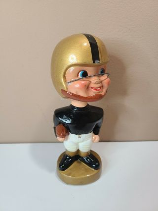 1960s Gold Base Football Bobbing Bobble Head Nodder - Pittsburgh Steelers Colors