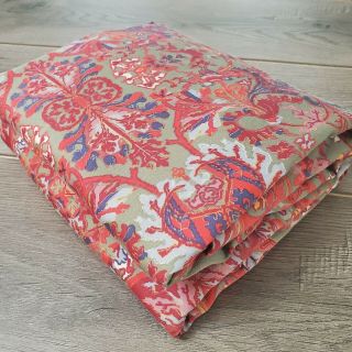 Ralph Lauren Galahad Medieval Queen Flat Sheet Flaw Repurpose / Craft Fabric