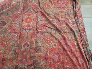 Ralph Lauren GALAHAD Medieval QUEEN Flat Sheet FLAW Repurpose / Craft Fabric 3
