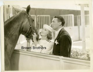 Vintage 1934 Hollywood Actress Greta Garbo " The Painted Veil " Horse Photos (2) Bb