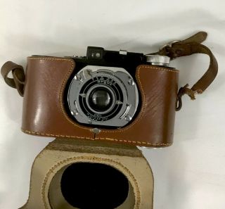 Vintage Argus Irc Camera Anastigmat 50mm F/4.  5 Lens W/ Leather Case