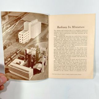 1941 Santa Fe Miniature Railroad & Museum Souvenir Booklet Chicago Illinois 3