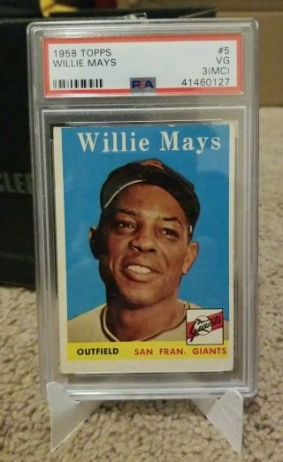 1958 Topps Willie Mays San Francisco Giants 5 Baseball Card Psa 3 (mc)
