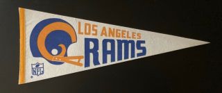 Vintage Los Angeles Rams Nfl Sports Pennant