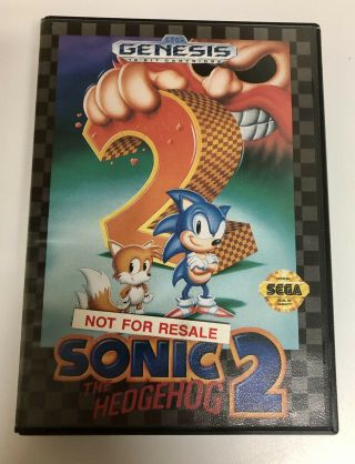 Vintage 1992 Sega Genesis Sonic The Hedgehog 2 Cib,  Promo Inserts/poster,  Reply