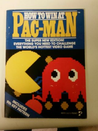 How To Win At Pac - Man 1982 Vintage Arcade Game Strategy Guide Book - Softcover