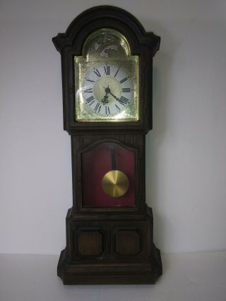 Vtg Sunbeam Tempus Fugit Electric Pendulum Mini Grandfather Clock A6