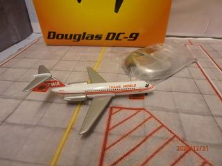 Aeroclassics 1/400 Diecast Airliner Model Trans World Airlines Twa Douglas Dc - 9