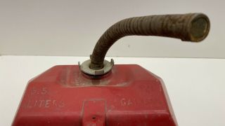 Vintage Usmc Blitz 2.  5 Gallon Metal Gas Can W/ Spout But No Cap