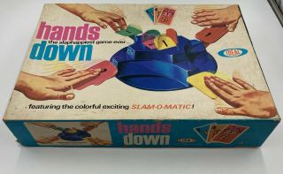 Vintage 1964 Ideal Toys Hands Down Board Game -