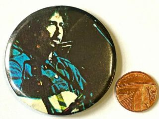 BOB DYLAN - Old OG Vtg 1970 ' s Large Button Pin Badge 55mm 2