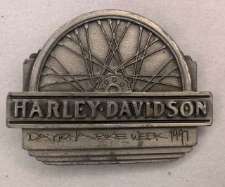 Harley - Davidson Daytona 1997 Bike Week Limited Edition Belt Buckle 548 Of 1000