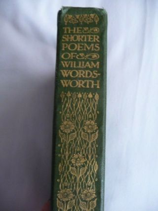 Shorter Poems Of William Wordsworth Bound Vintage Arts & Crafts