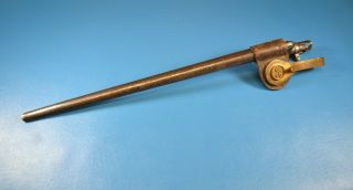 Antique U.  S.  Military Model 1873 Bayonet Scabbard,  Leather Brass Clip W/ " 20 "