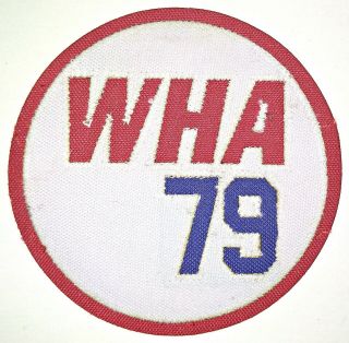 1979 Wha All - Star 3.  5 " Stitched Twill Shoulder Patch Gretzky/howe Style Jersey