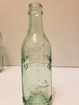 Antique Crown Top Bottle Tawasentha Springs Co Cincinnati Oh