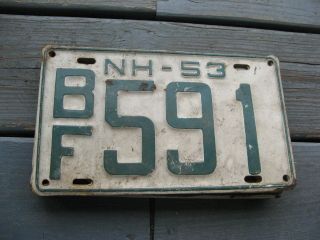 1953 53 Hampshire Nh License Plate Ones Buy It Now Bf591
