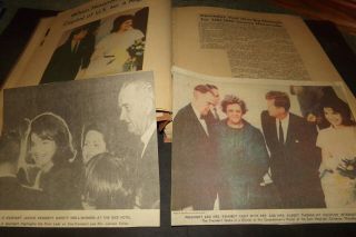 Vintage Scrapbook Newspapers John F Kennedy Assassination Oswald Houston Visit
