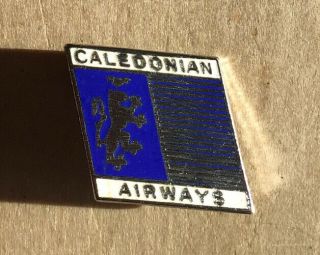 Vintage British Caledonian Airways Enamel Badge.  Squire England.